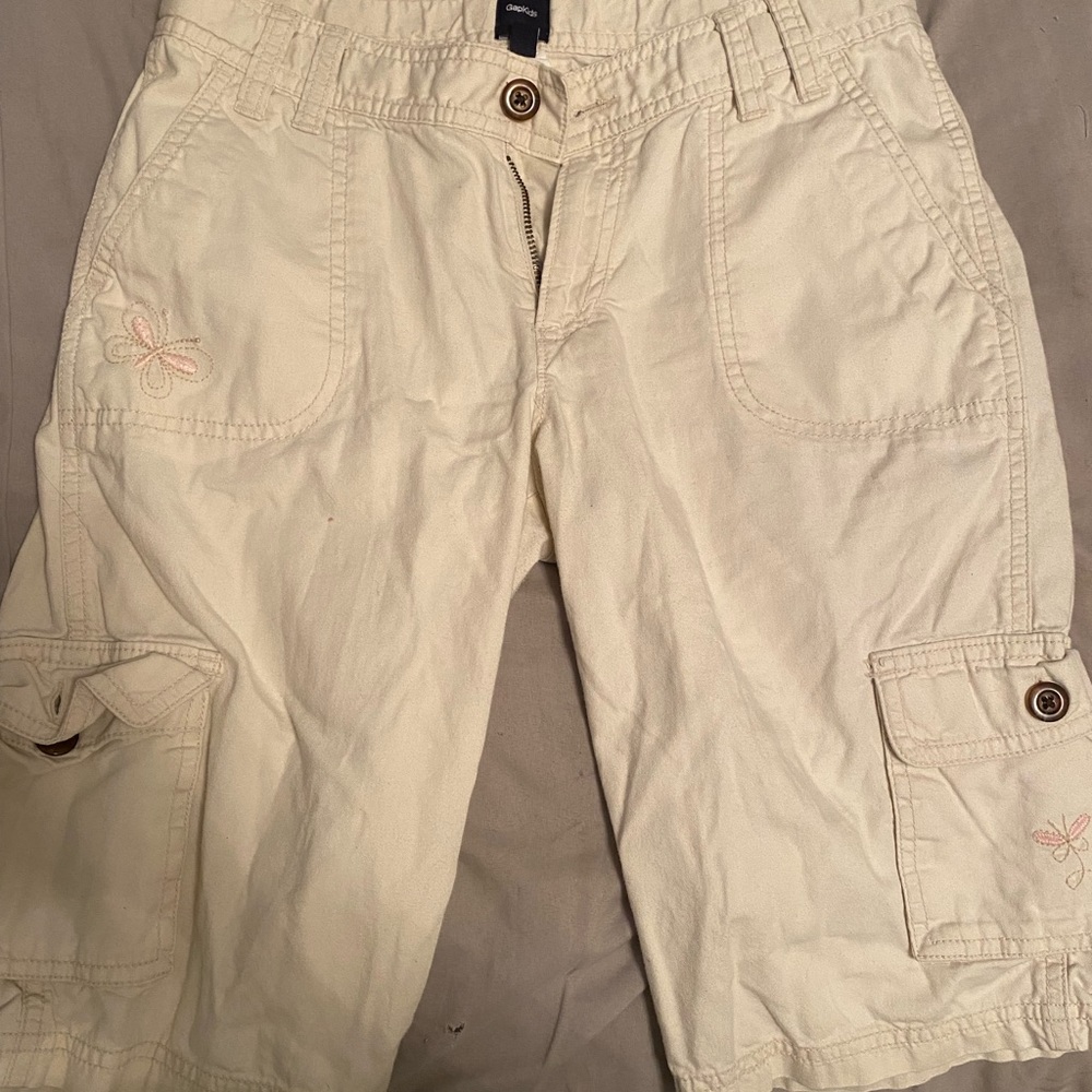 Gap kids Capris with butterfly embroidering